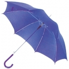 Зонт-трость с пластиковой ручкой, цвет - синий, d=103 см