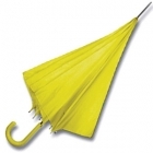 Зонт-трость с пластиковой ручкой, цвет - желтый, d=103 см