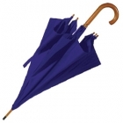  Зонт-трость с дер. ручкой, светло-синий, d=103 см