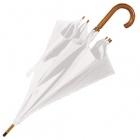 Зонт-трость с деревянной ручкой, цвет - белый, d=103 см