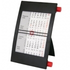  Календарь настольный, цвет -черный/красный